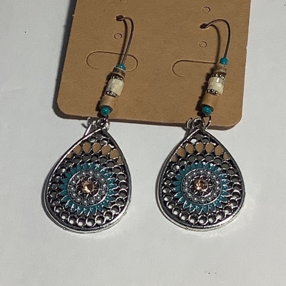 Bohemian Vintage Dangle Drop Earrings Women’s Fishnet Hook - Picture 4 of 6